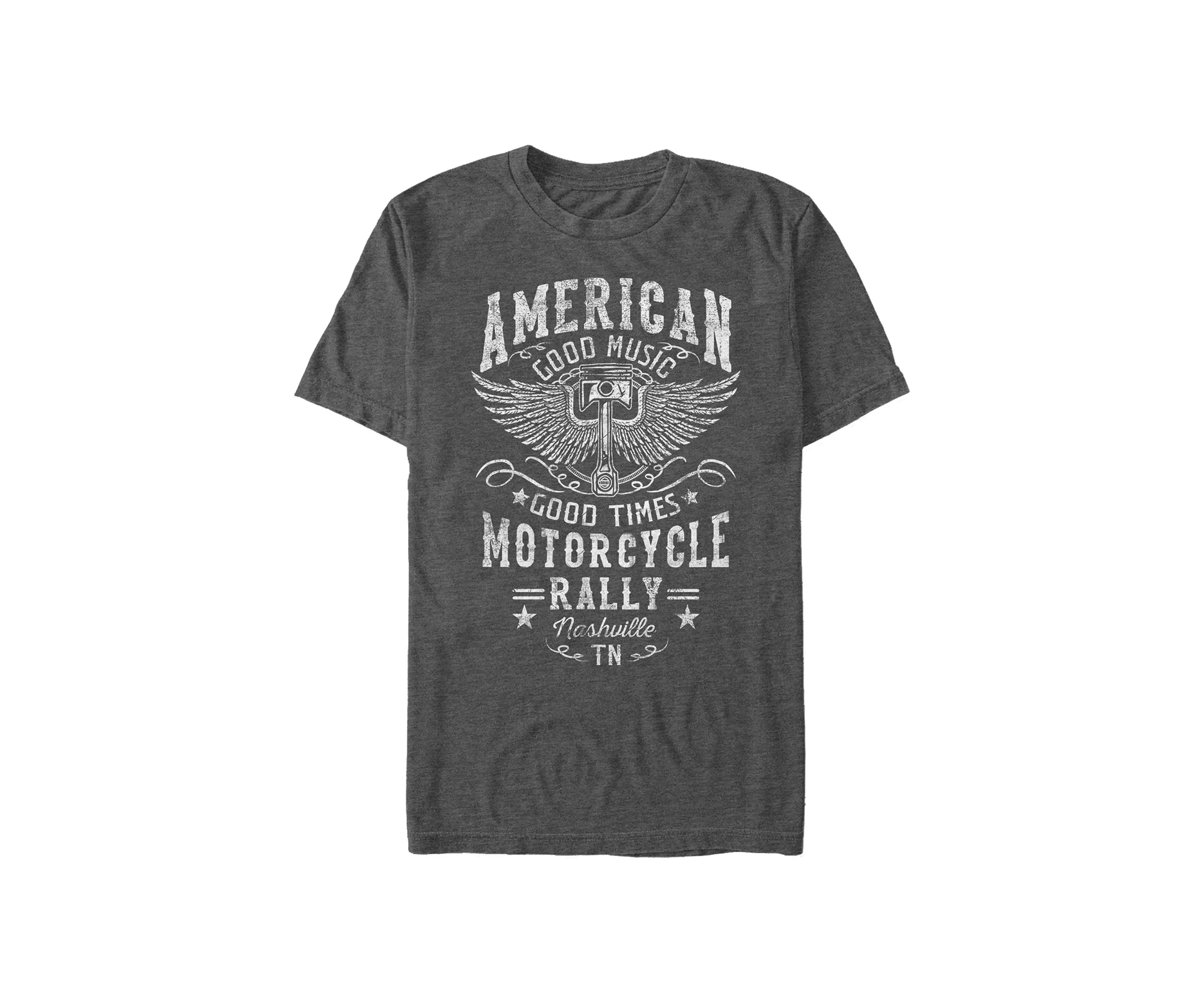 Big & Tall Generic Motorcycle Rally Graphic Short Sleeve T-Shirt