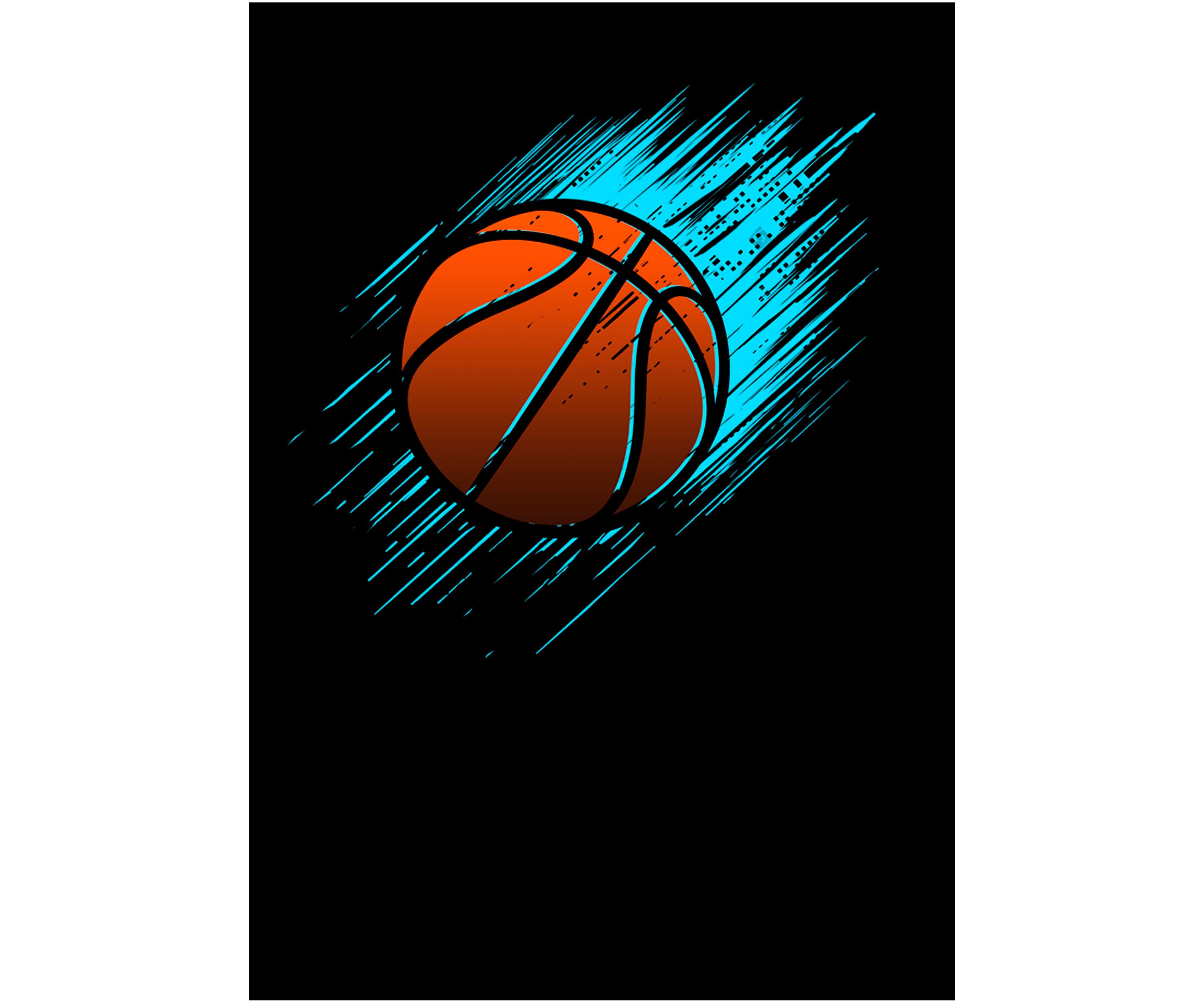 Big & Tall Generic Bright Basketball Graphic Short Sleeve T-Shirt