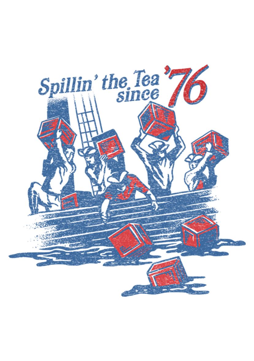 Big & Tall Spillin Tea Graphic T-Shirt