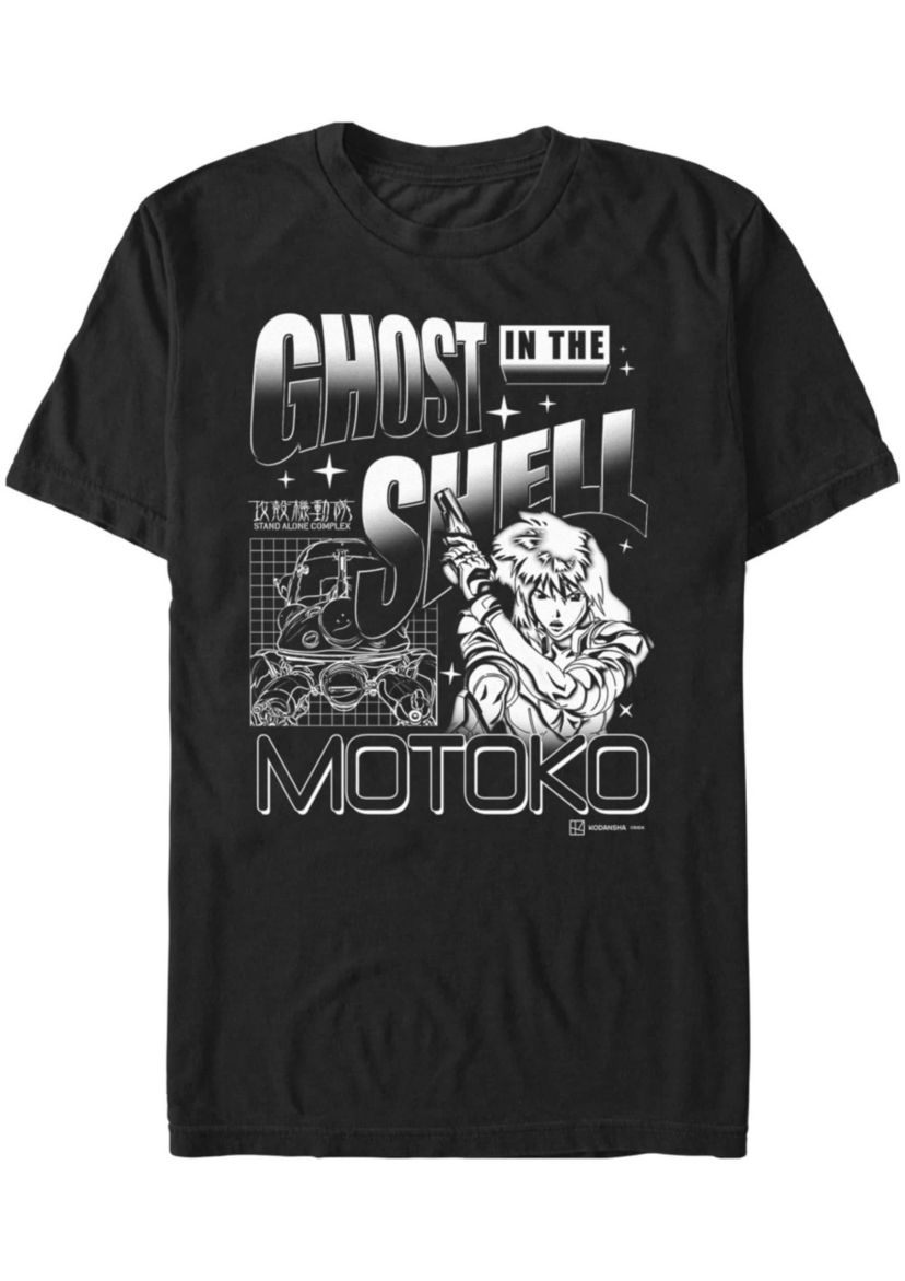Grid Ghost Graphic T-Shirt