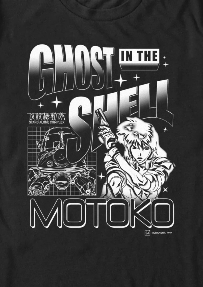 Grid Ghost Graphic T-Shirt