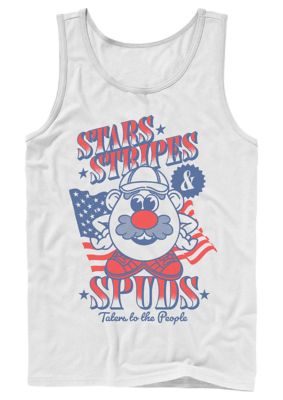 Mr. Potato Head Men's Stars And Spuds Graphic T-Shirt, White, S Regular