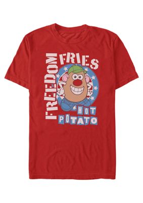 Mr. Potato Head Men's Tater Graphic T-Shirt, Red, Small