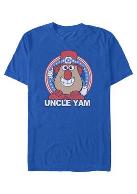 Mr. Potato Head Men's Uncle Yam Graphic T-Shirt, 2XL