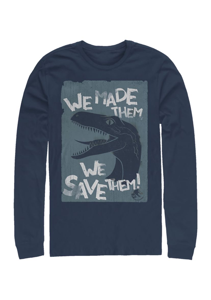Save Em Graphic Long Sleeve T-Shirt