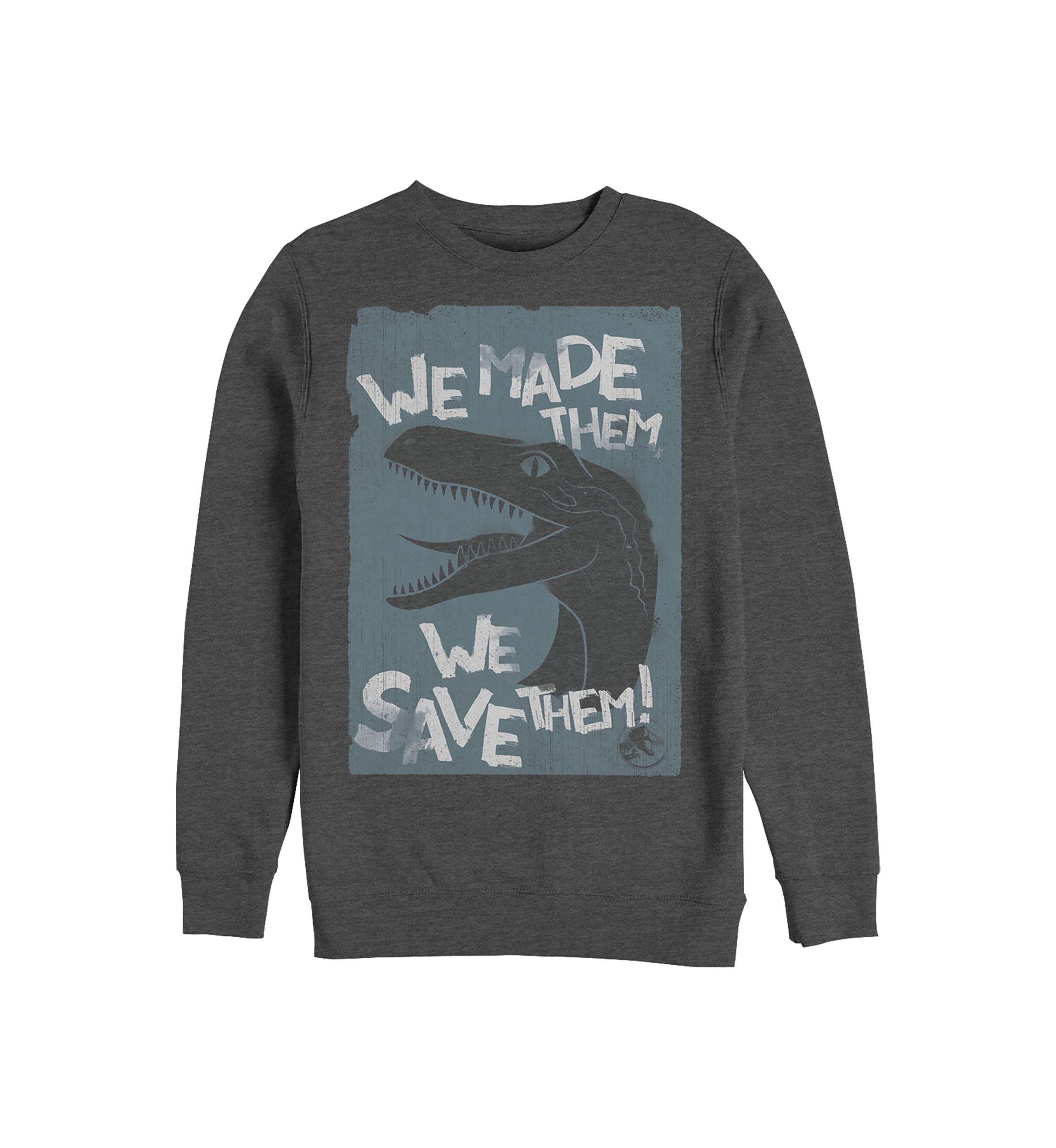 Save Em Graphic Crew Fleece Sweatshirt