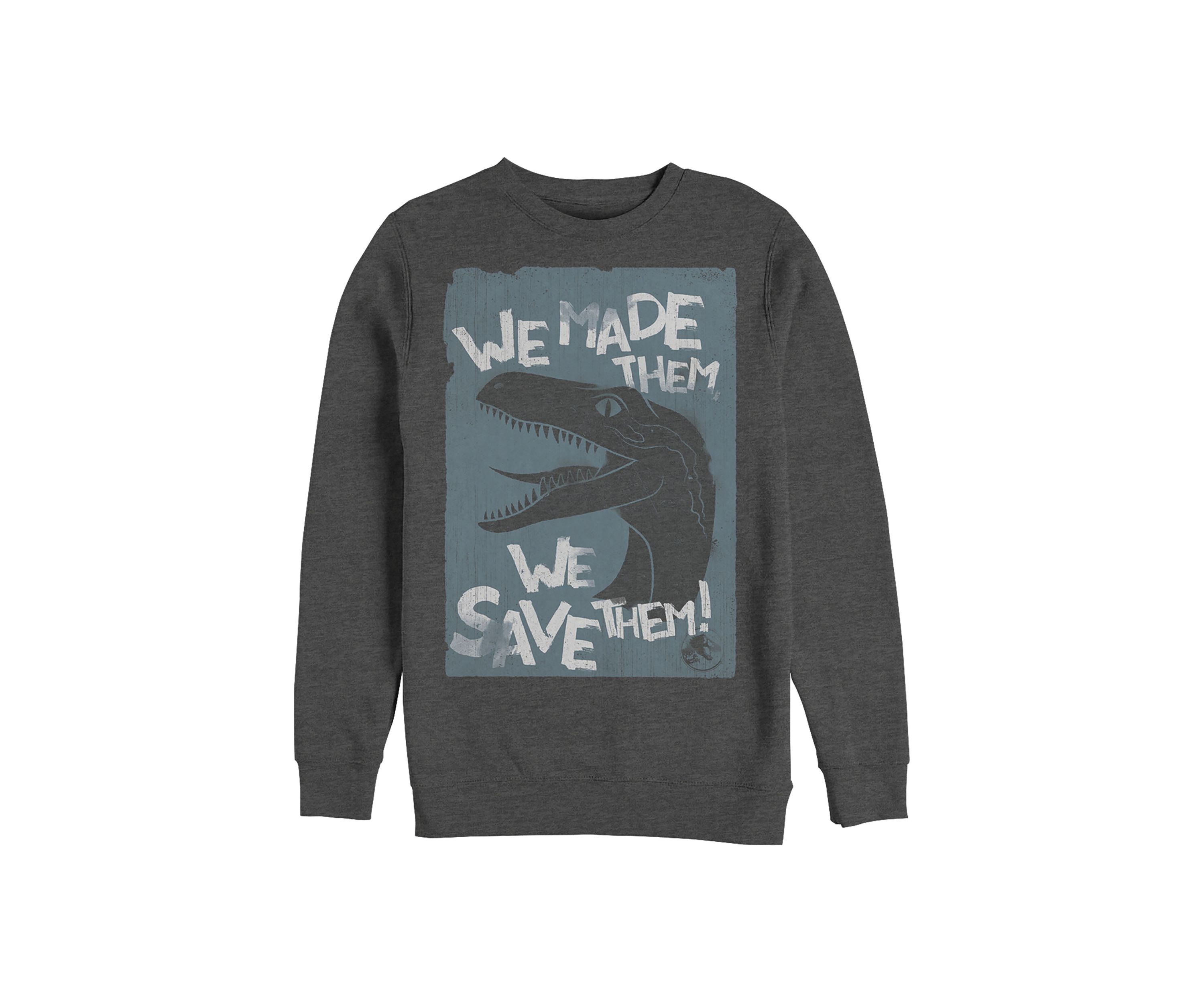 Save Em Graphic Crew Fleece Sweatshirt