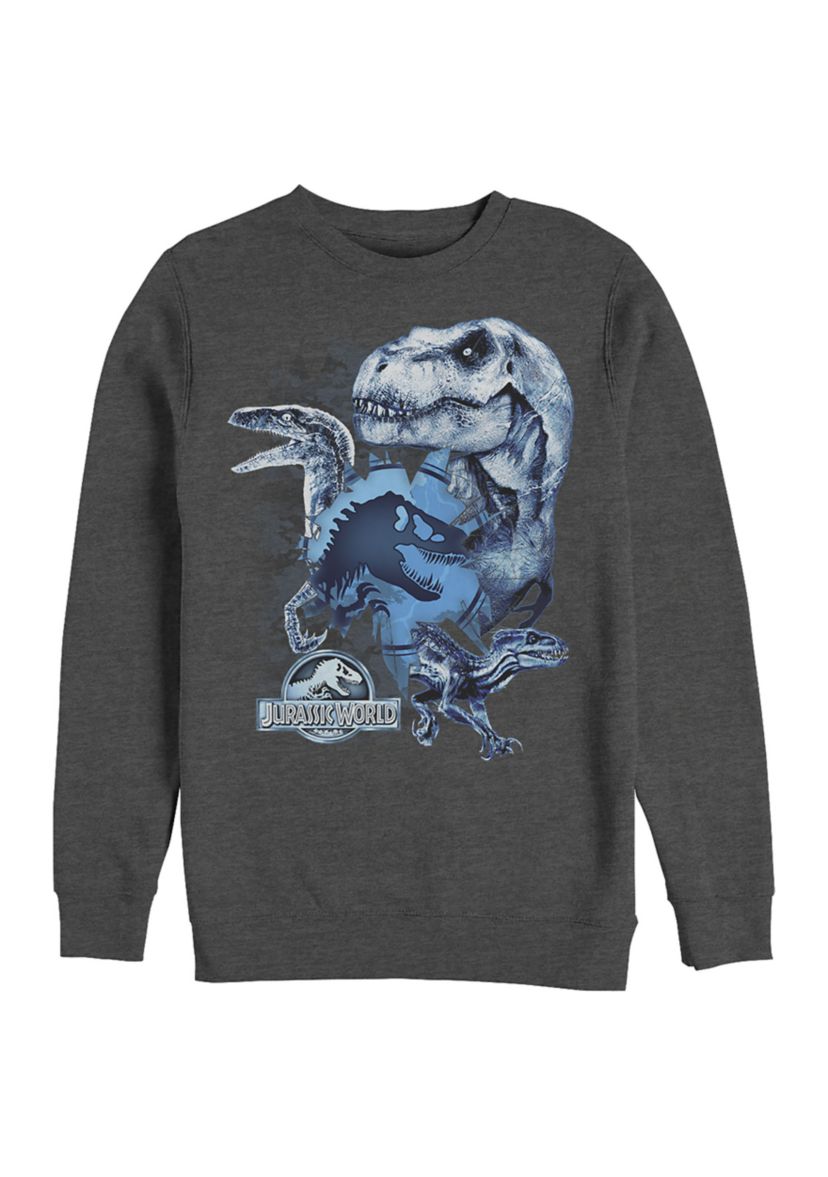 Glas Shard Graphic Crew Fleece Sweatshirt