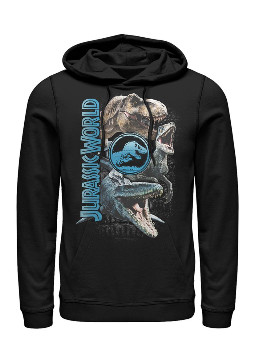 Dino Group Stack Graphic Fleece Hoodie