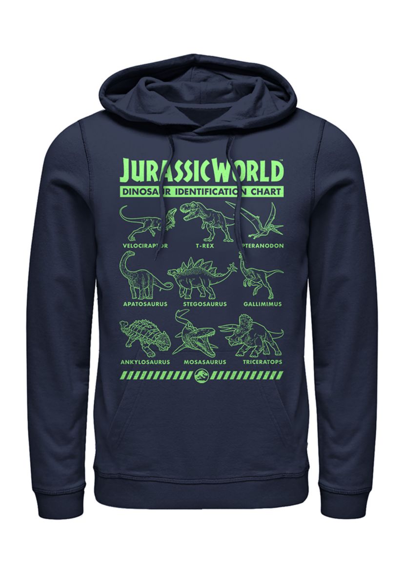 Dino Identification Graphic Fleece Hoodie