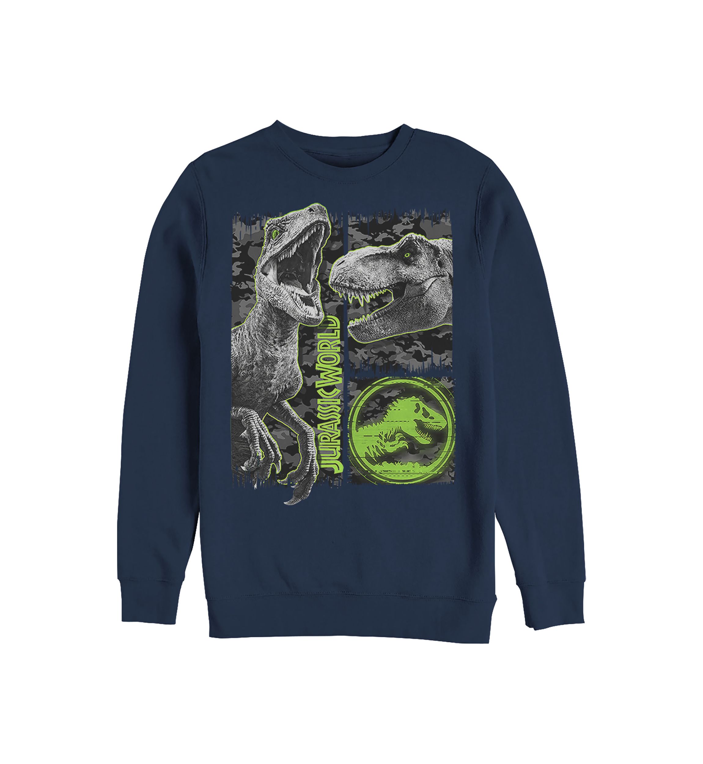 Camo Squad Graphic Crew Fleece Sweatshirt