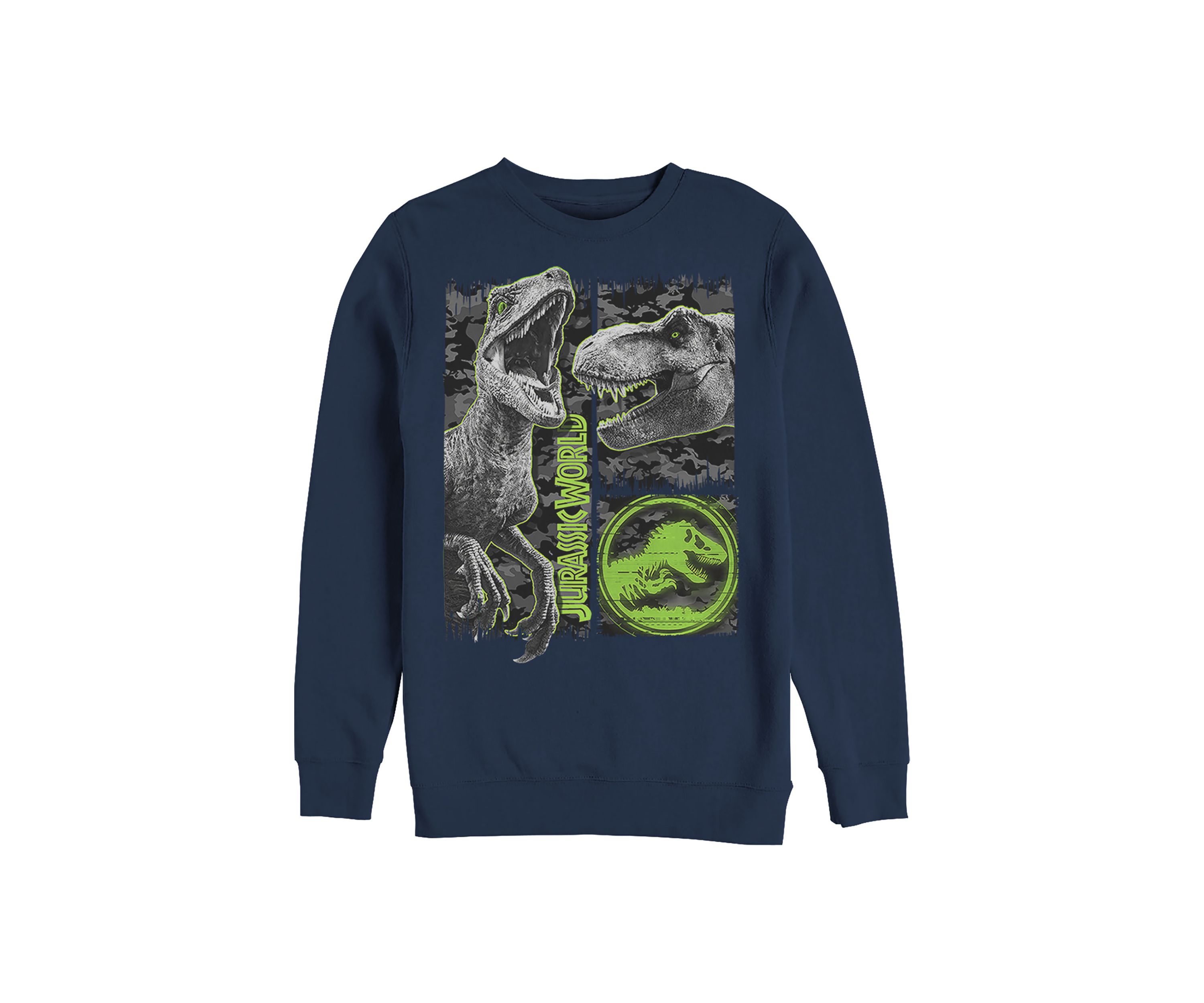 Camo Squad Graphic Crew Fleece Sweatshirt