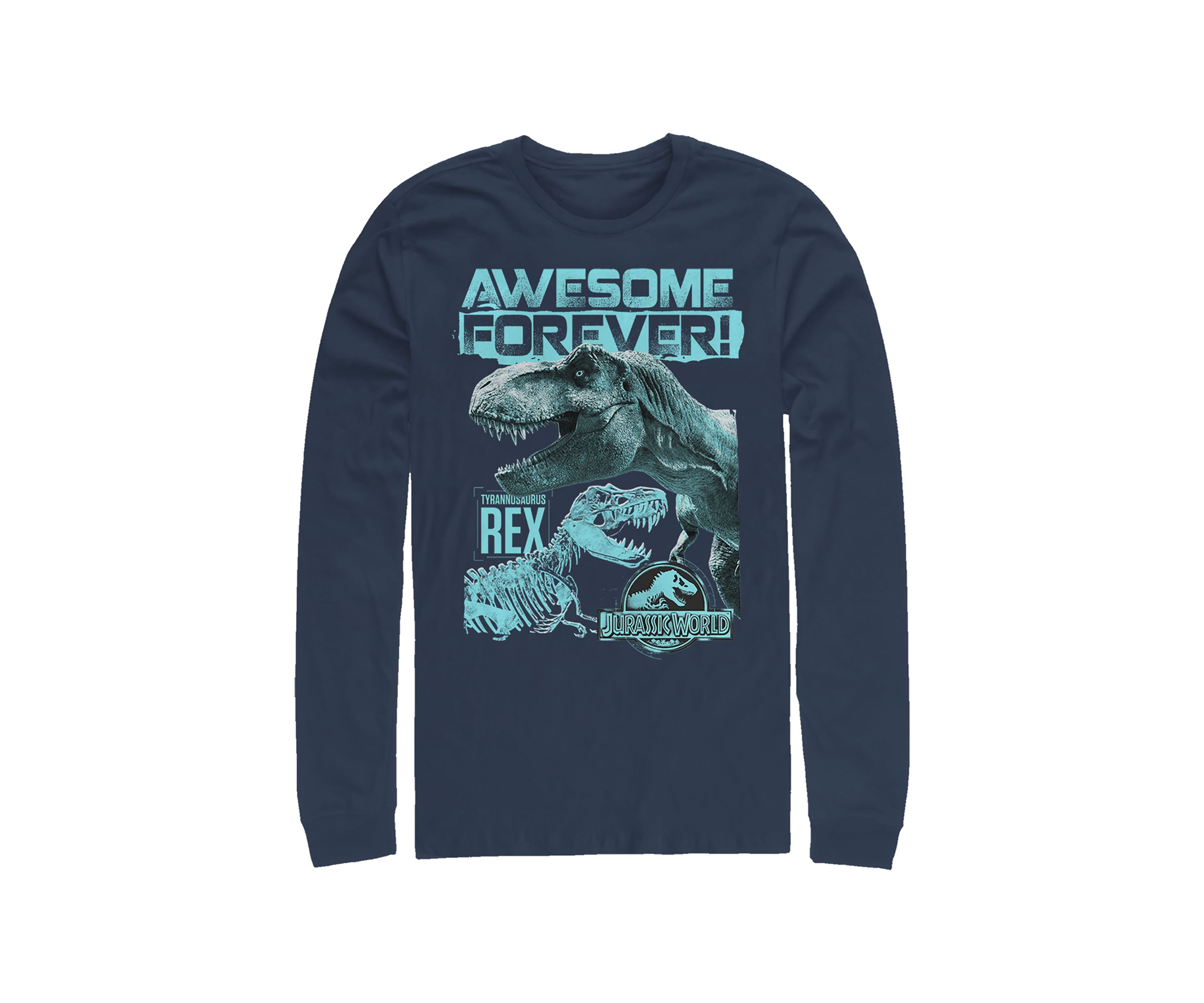 Awesome Dino Graphic Long Sleeve T-Shirt