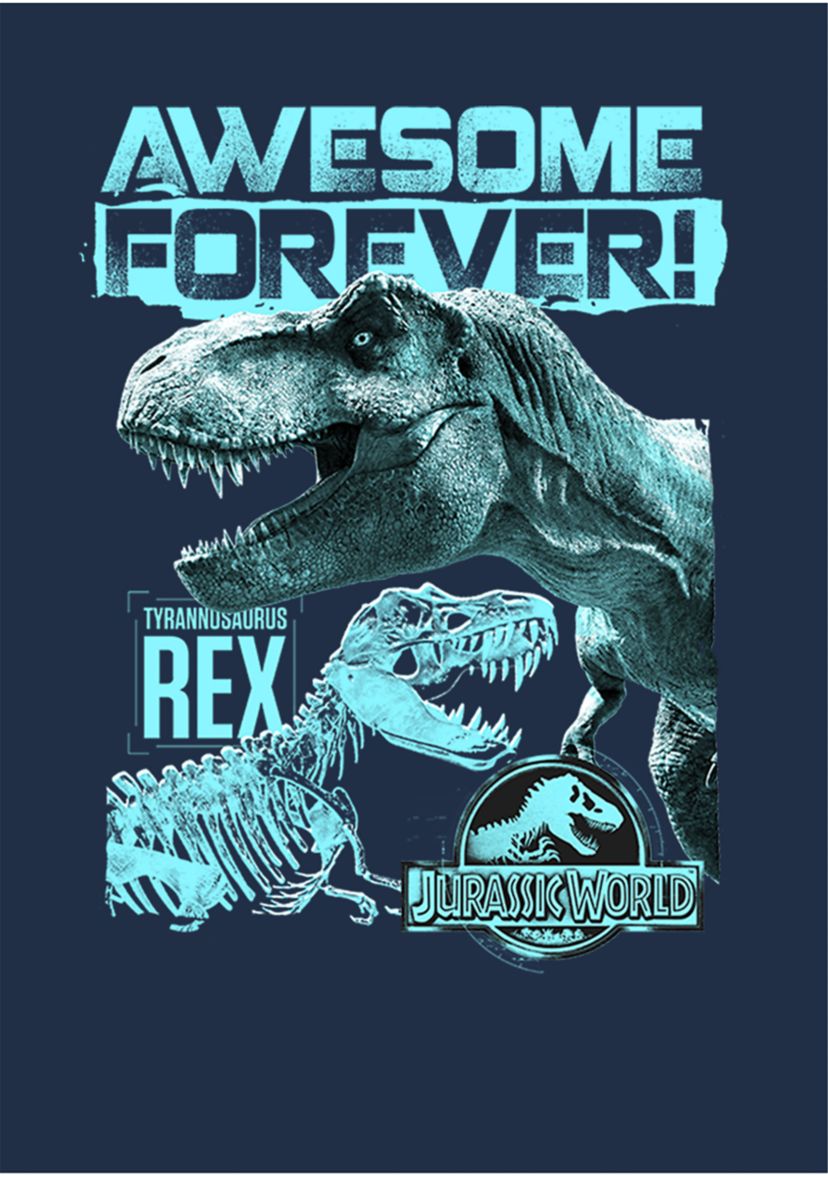 Awesome Dino Graphic Long Sleeve T-Shirt