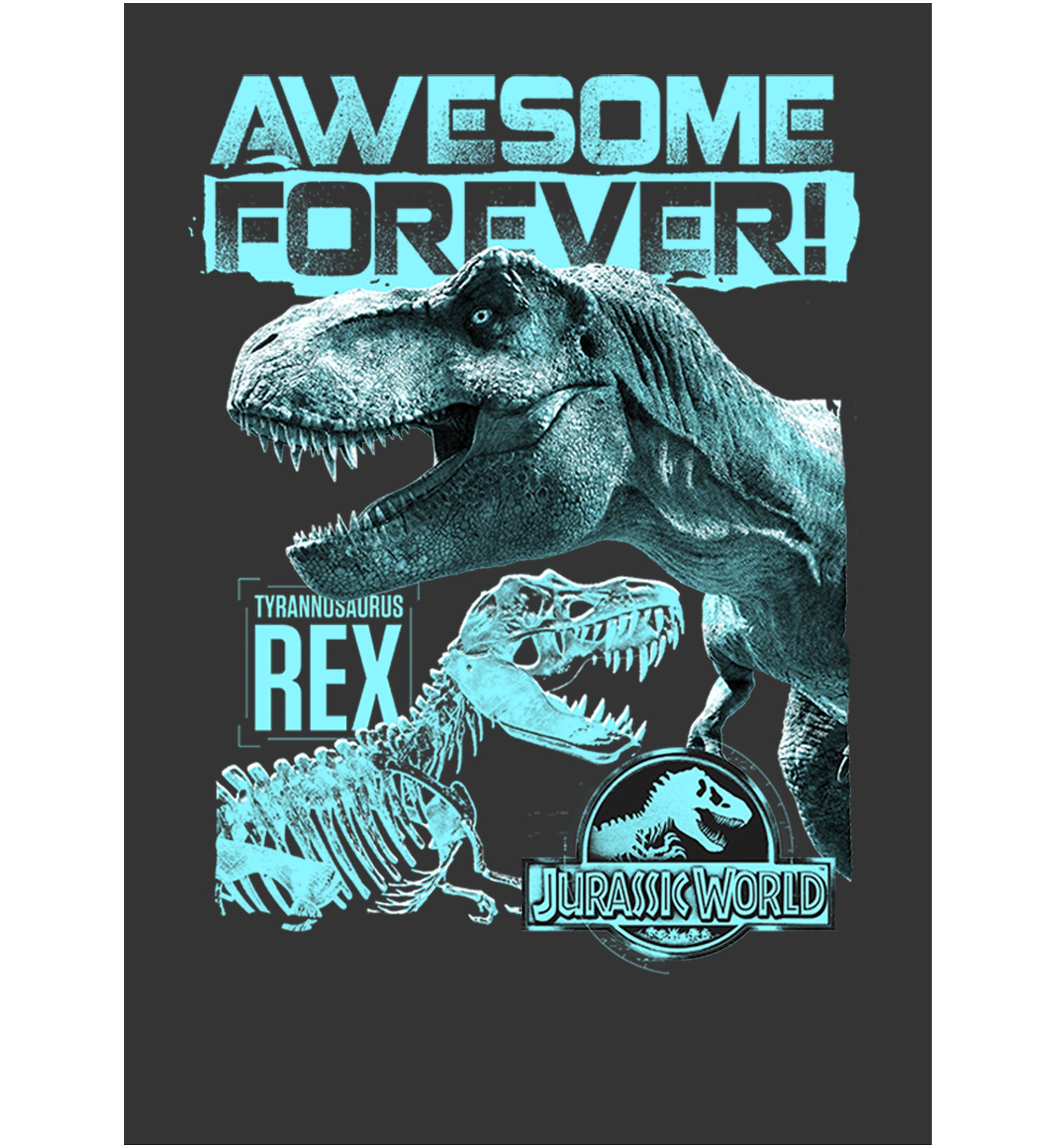Awesome Dino Graphic Crew Fleece Sweatshirt