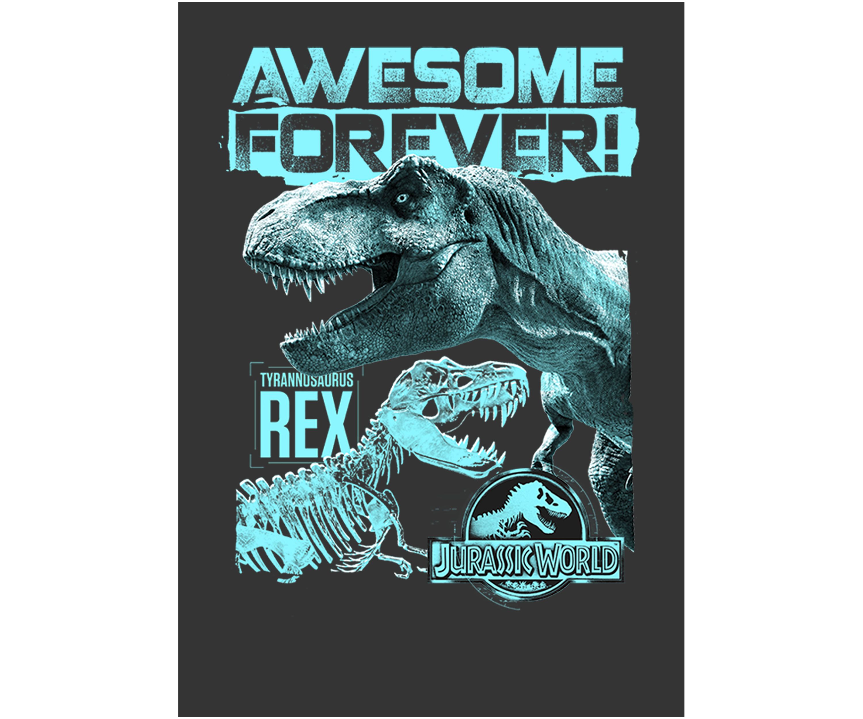 Awesome Dino Graphic Crew Fleece Sweatshirt