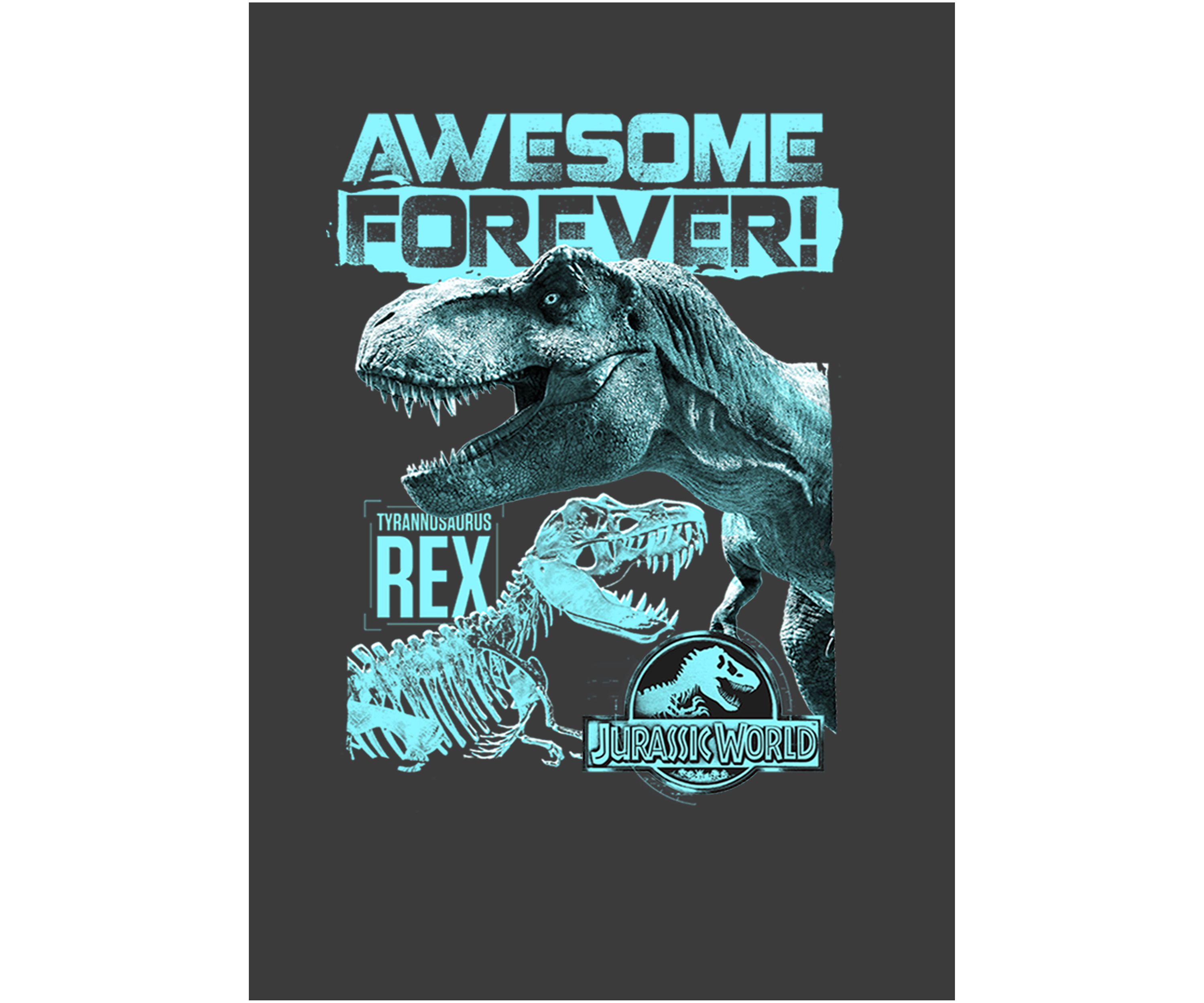 Awesome Dino Graphic Fleece Hoodie