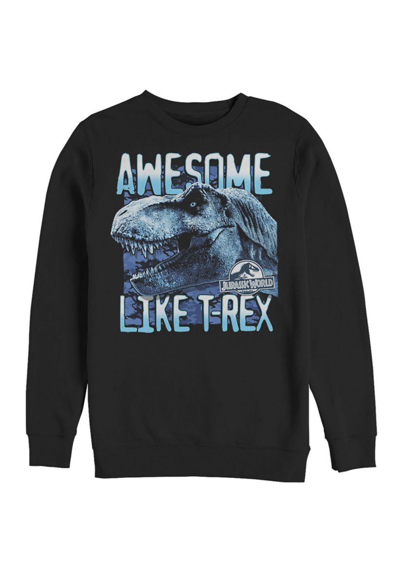 Be Like Rex Graphic Crew Fleece Sweatshirt