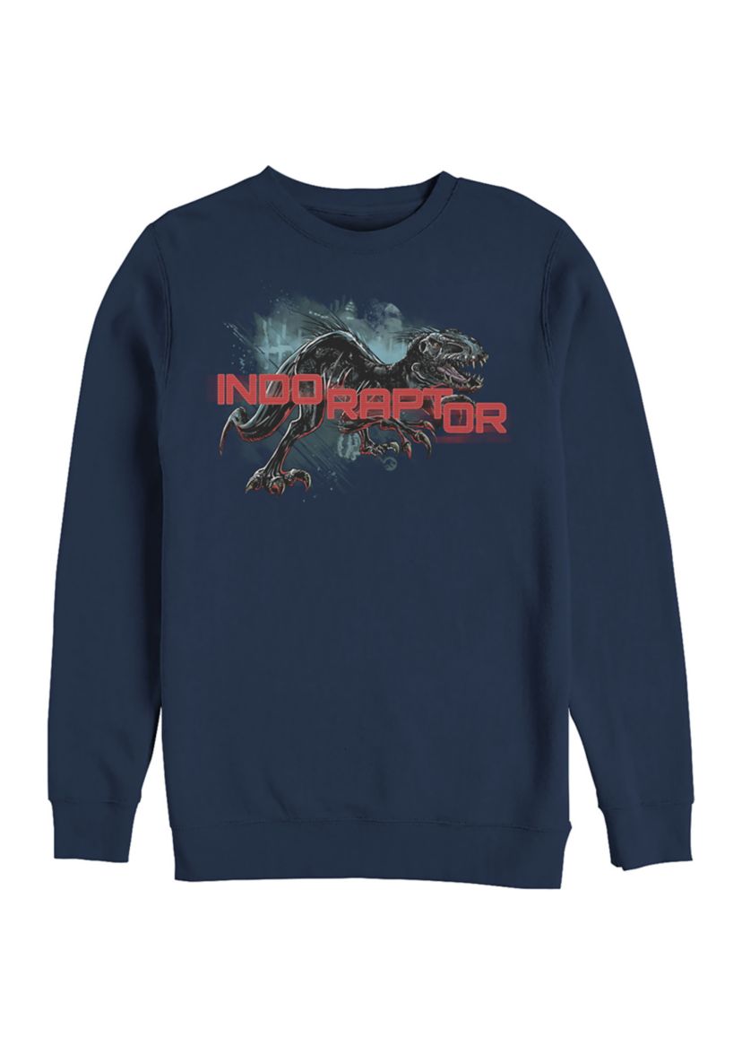 Indo Raptor Graphic Crew Fleece Sweatshirt