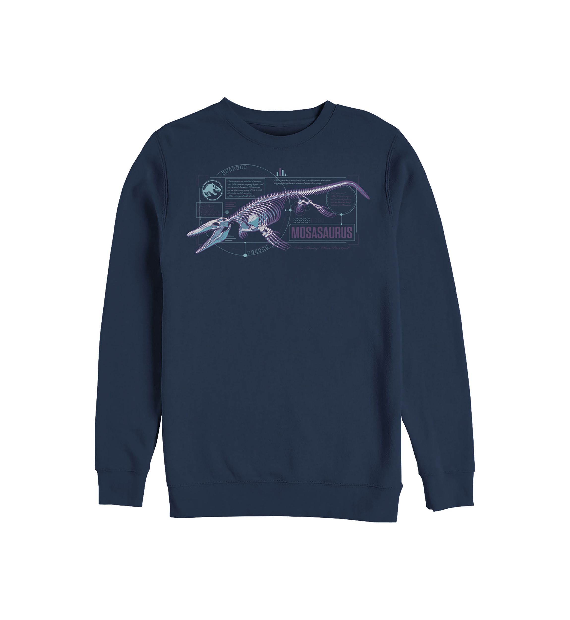 Mosasaurus Graphic Crew Fleece Sweatshirt