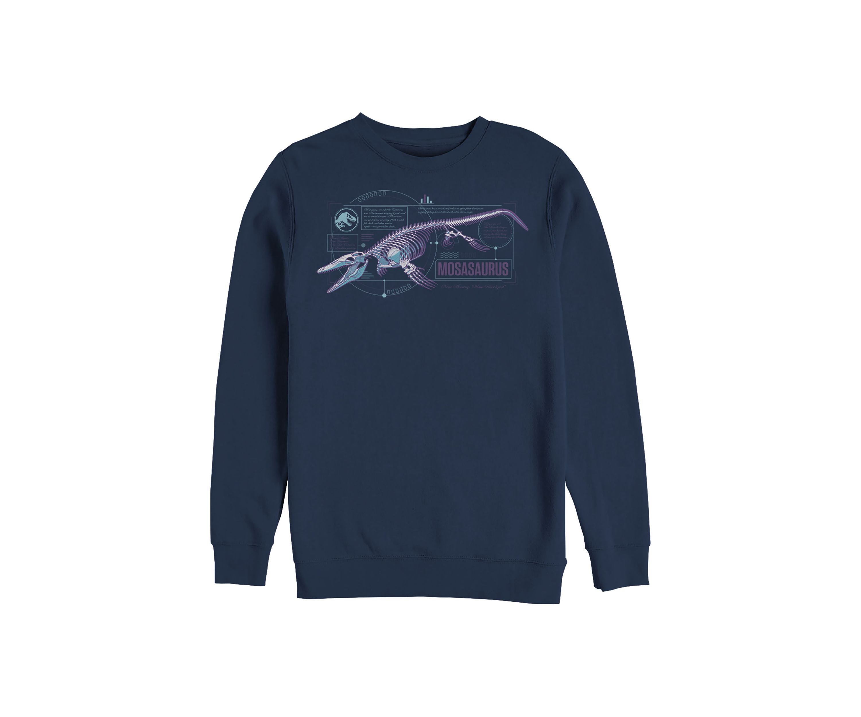 Mosasaurus Graphic Crew Fleece Sweatshirt
