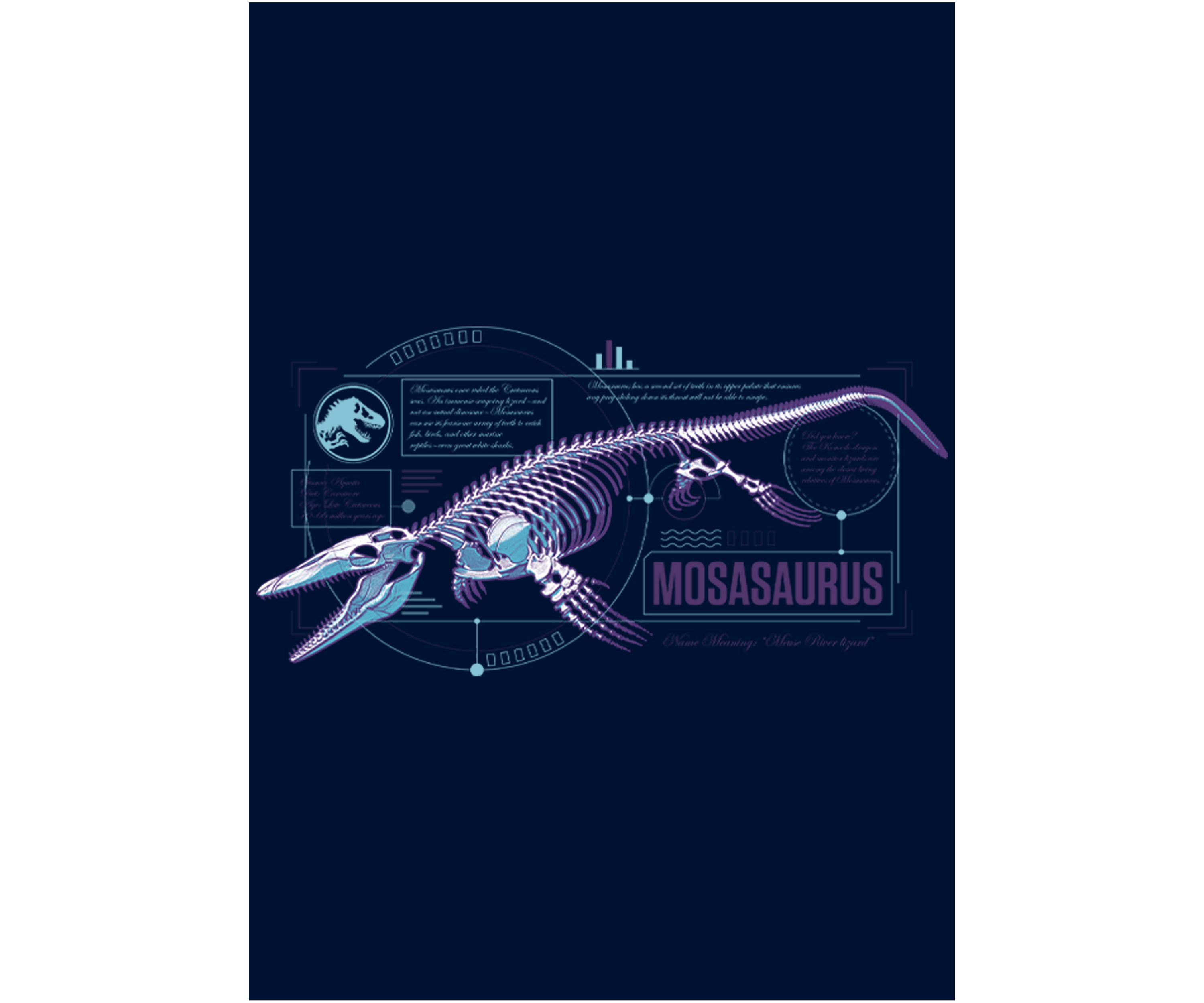 Mosasaurus Graphic Crew Fleece Sweatshirt