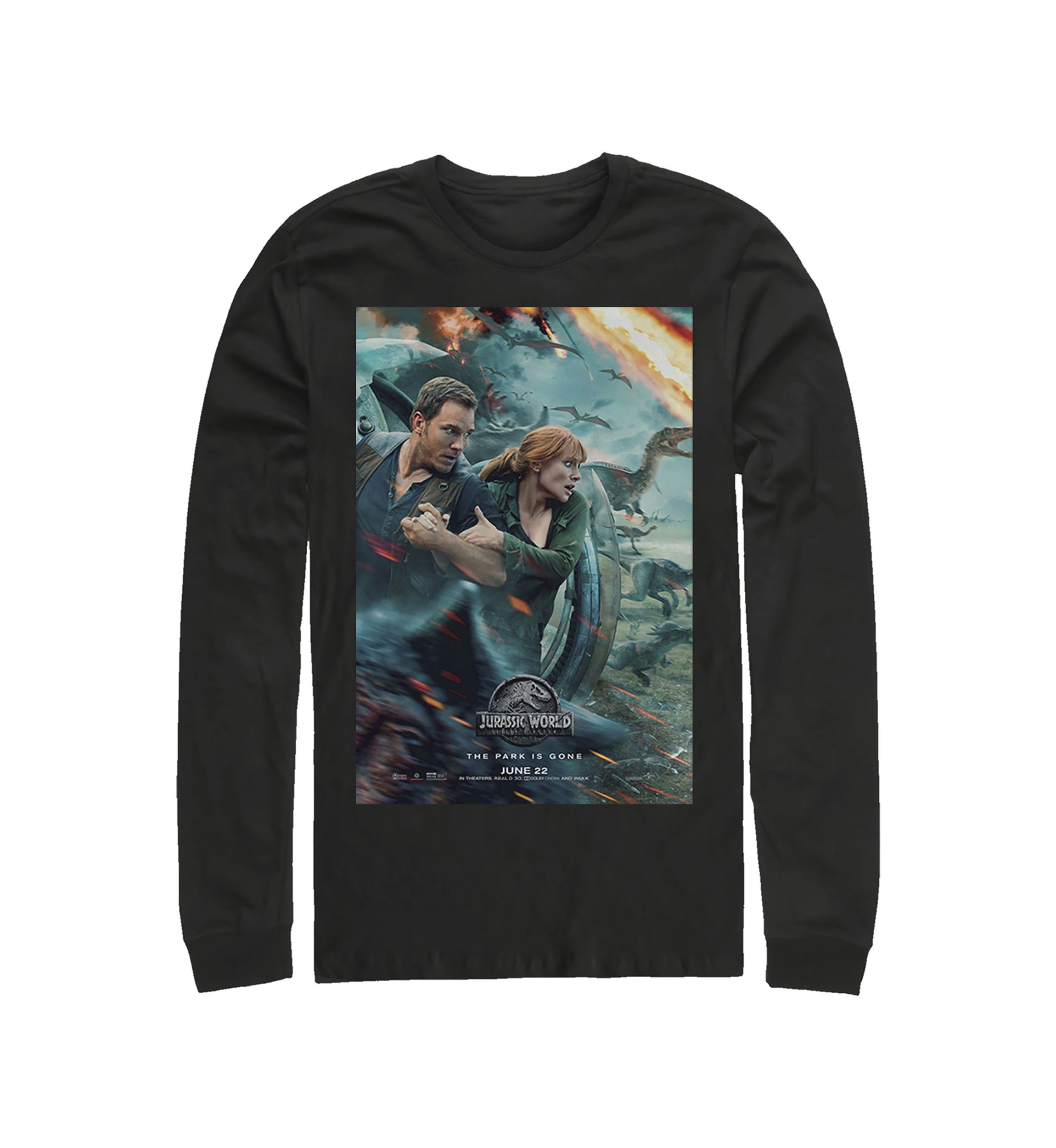 Fallen Kingdom Graphic Long Sleeve T-Shirt