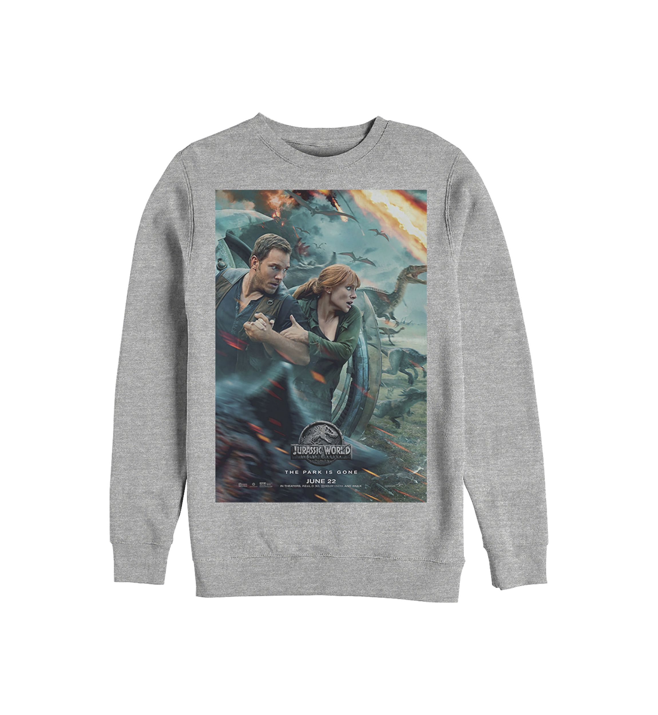 Fallen Kingdom Graphic Crew Fleece Sweatshirt