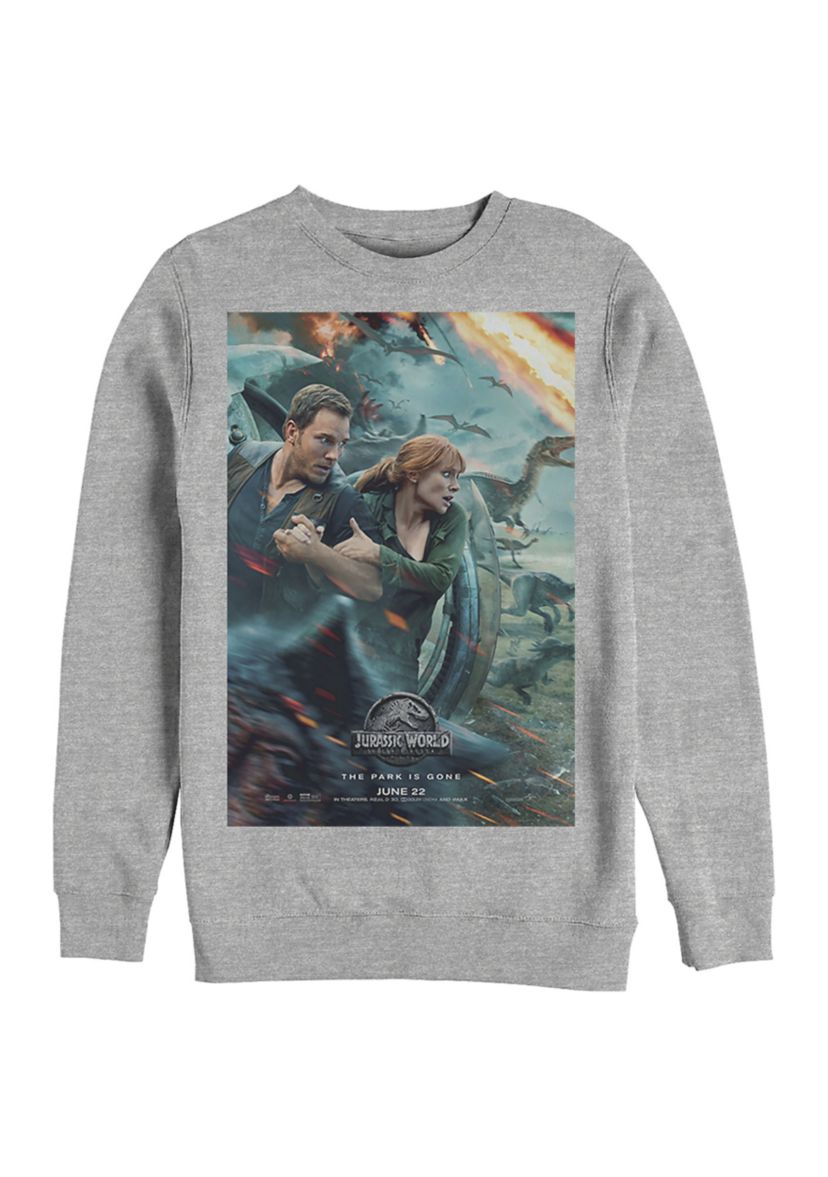 Fallen Kingdom Graphic Crew Fleece Sweatshirt