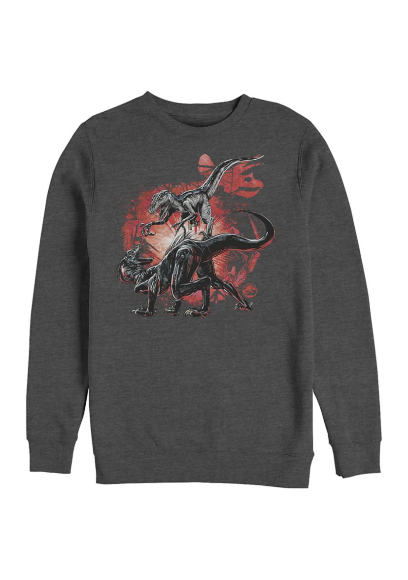 Blue VS Indo Graphic Crew Fleece Sweatshirt