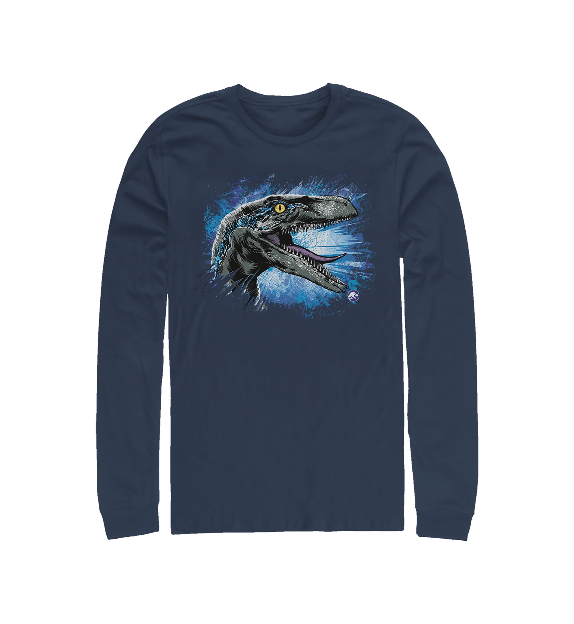 Velociraptor splat Graphic Long Sleeve T-Shirt