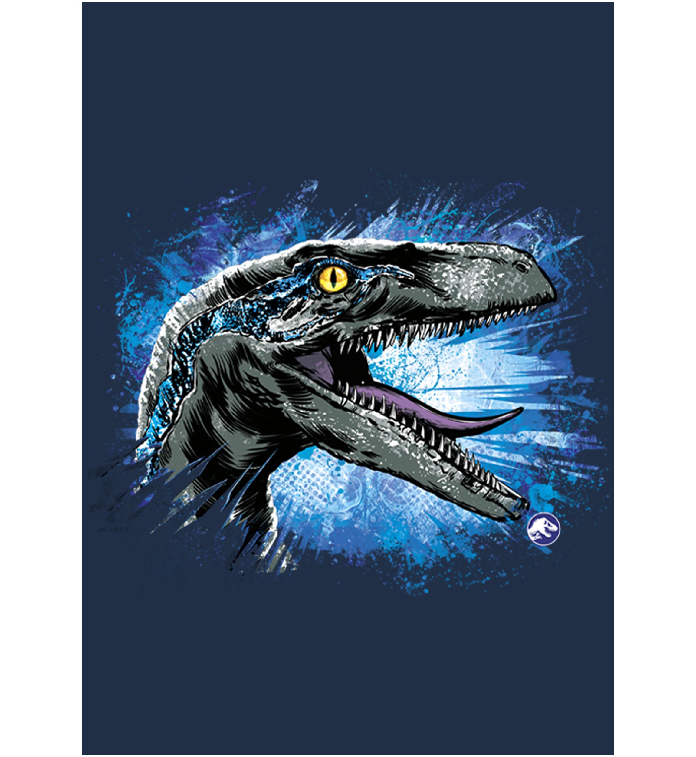 Velociraptor splat Graphic Long Sleeve T-Shirt