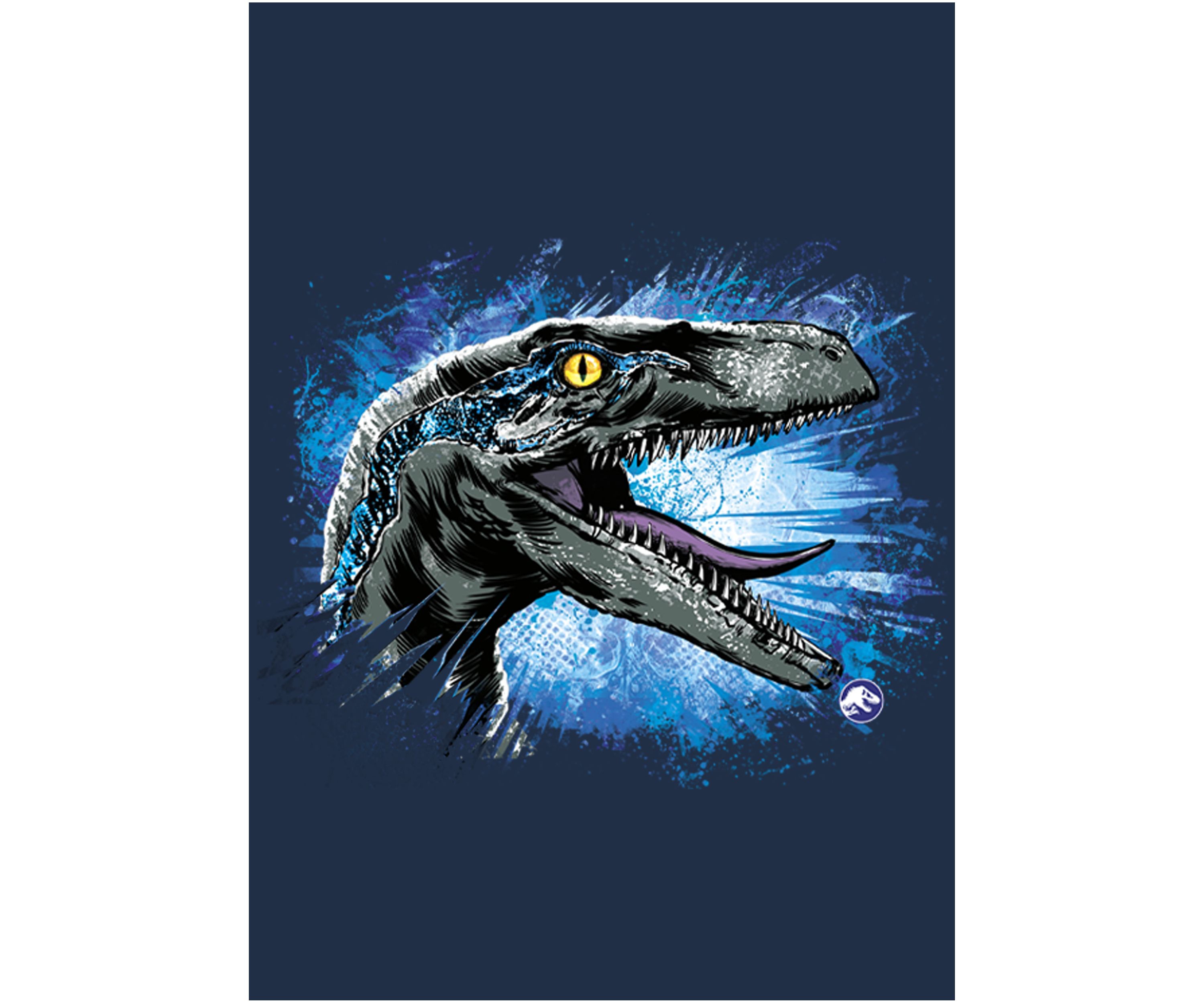 Velociraptor splat Graphic Long Sleeve T-Shirt