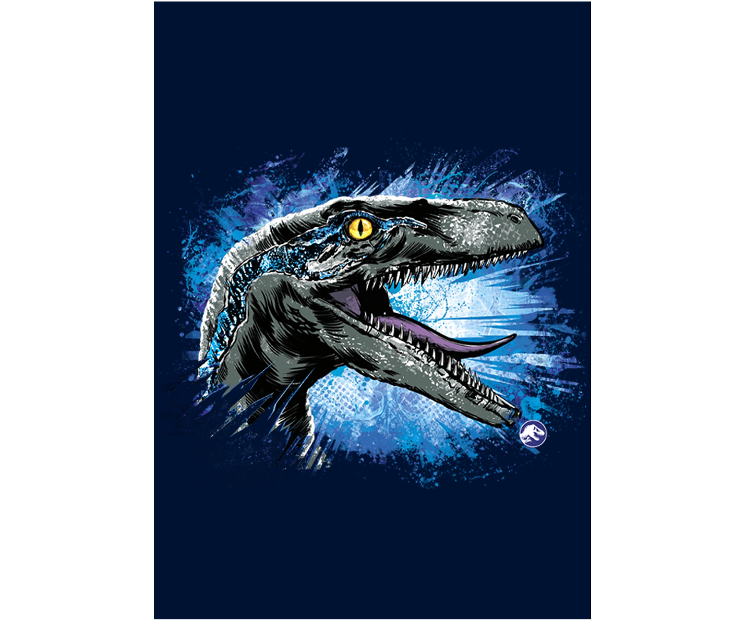 Velociraptor splat Graphic Crew Fleece Sweatshirt