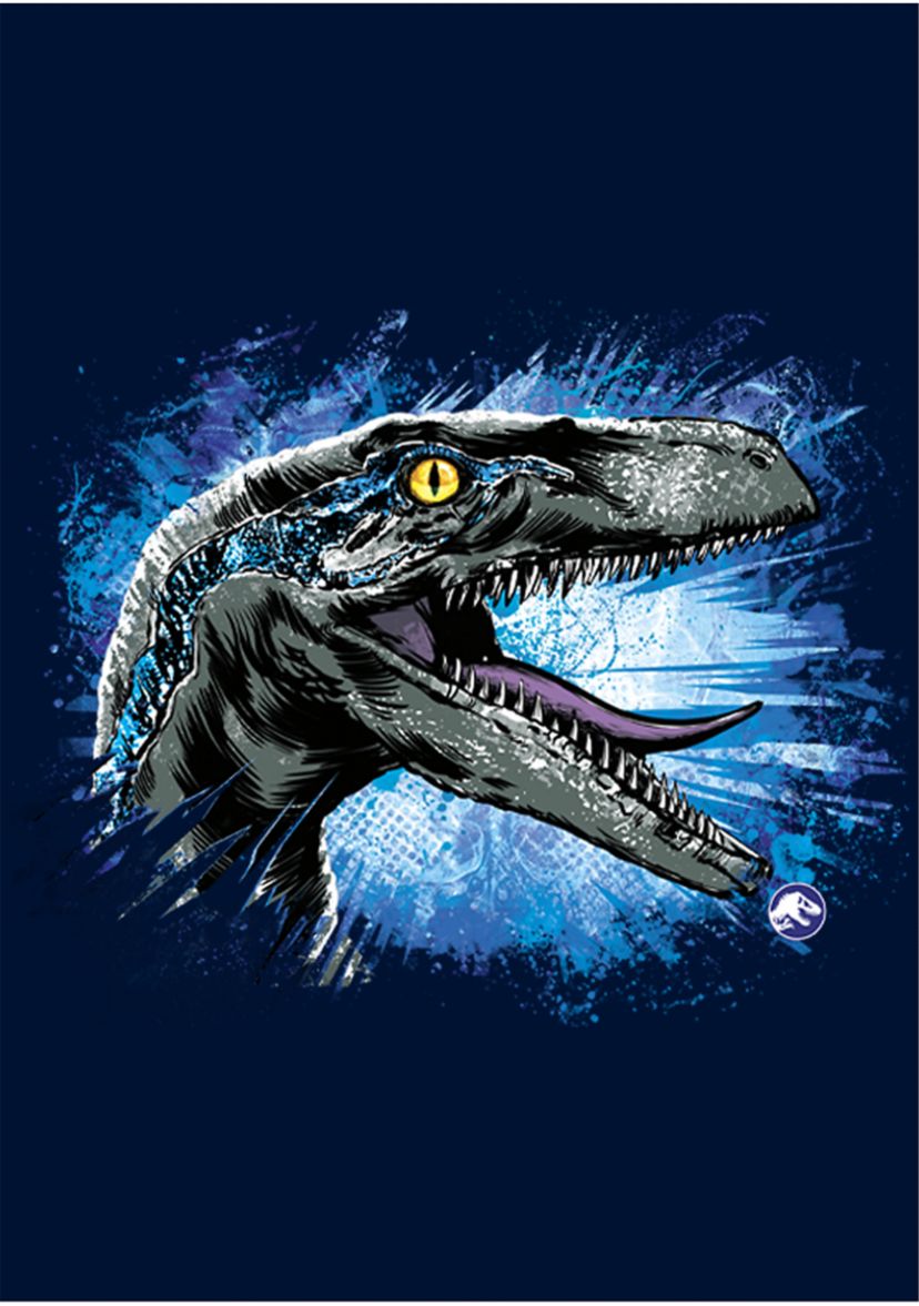 Velociraptor splat Graphic Crew Fleece Sweatshirt