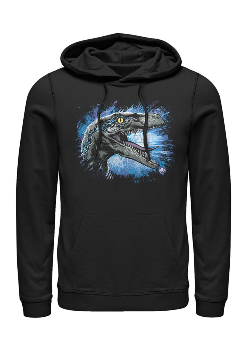 Velociraptor splat Graphic Fleece Hoodie