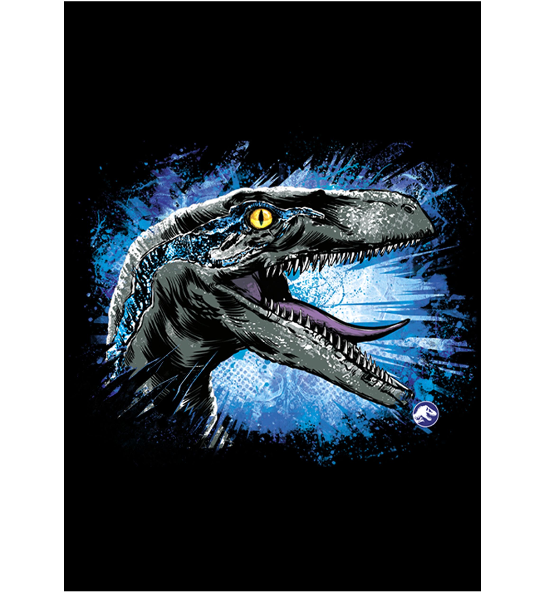 Velociraptor splat Graphic Fleece Hoodie