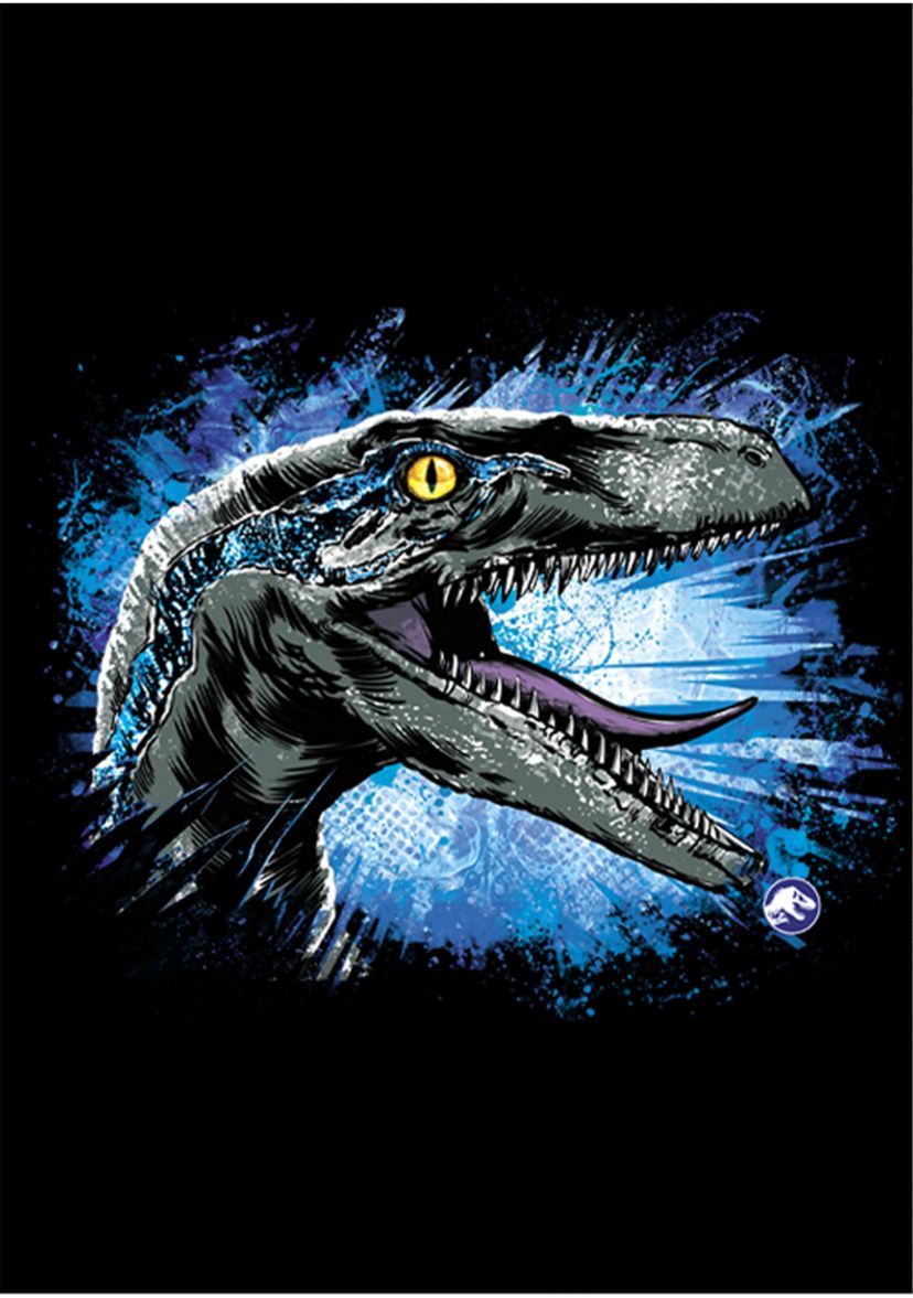 Velociraptor splat Graphic Fleece Hoodie