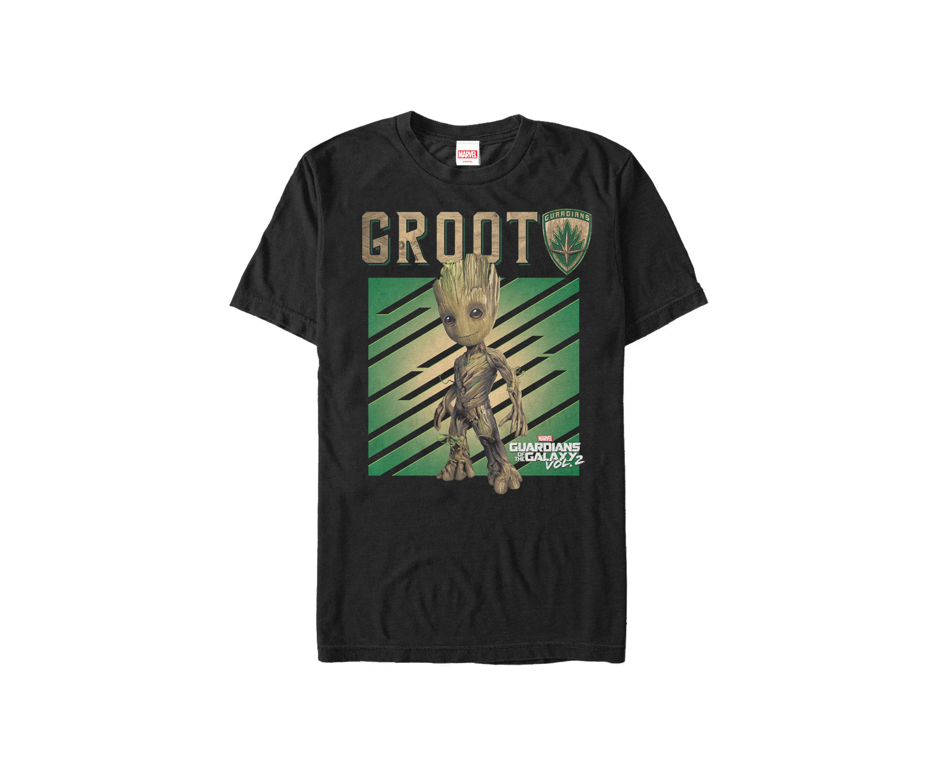 Big & Tall Guardians Of The Galaxy Groot Portrait Short Sleeve Graphic T-Shirt