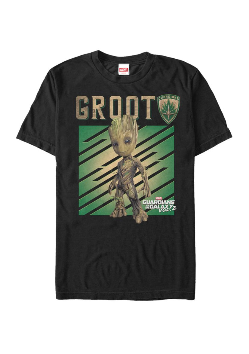 Big & Tall Guardians Of The Galaxy Groot Portrait Short Sleeve Graphic T-Shirt