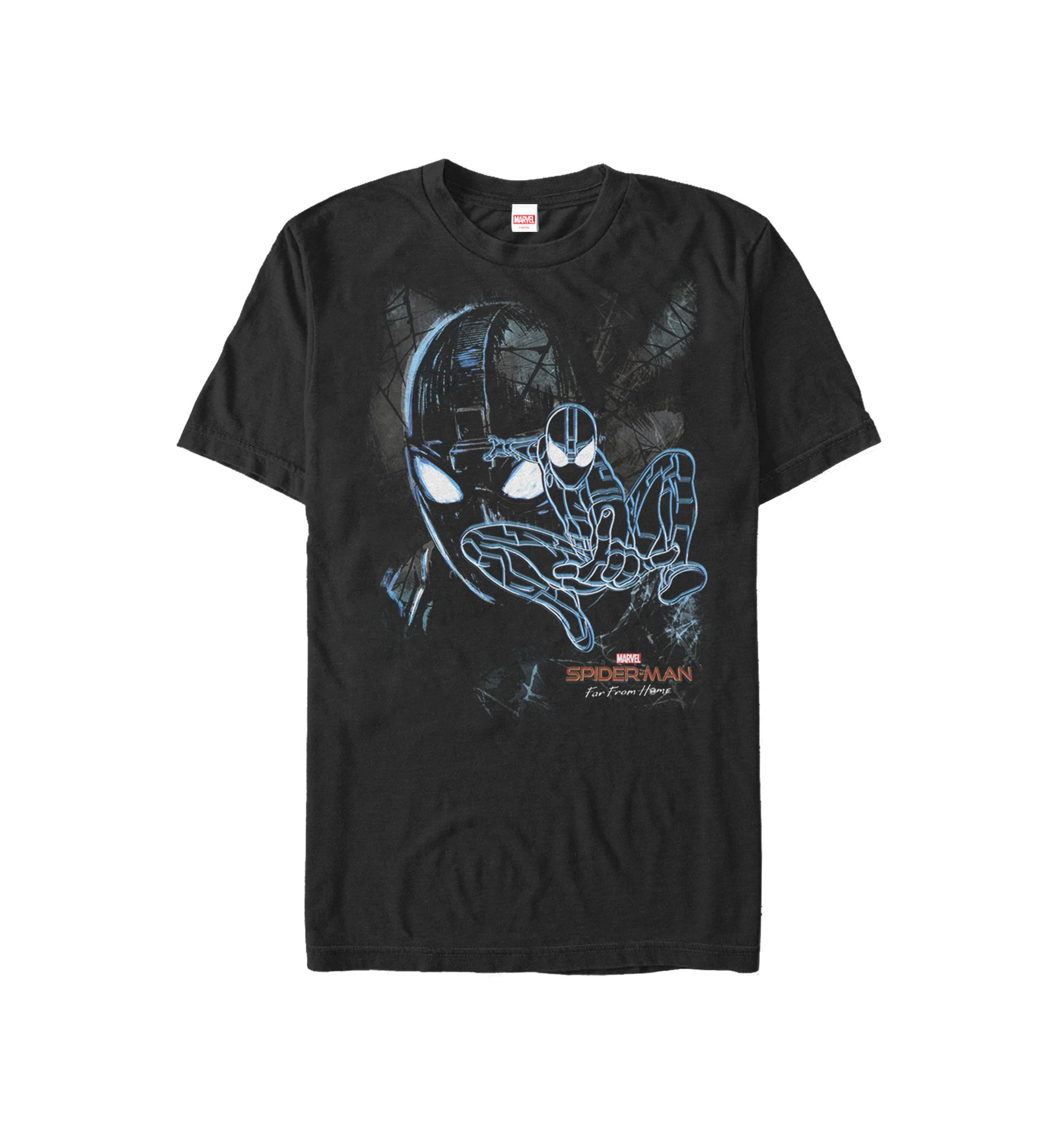 Spider Man Far From Home Dark Spider Man Short Sleeve T-Shirt
