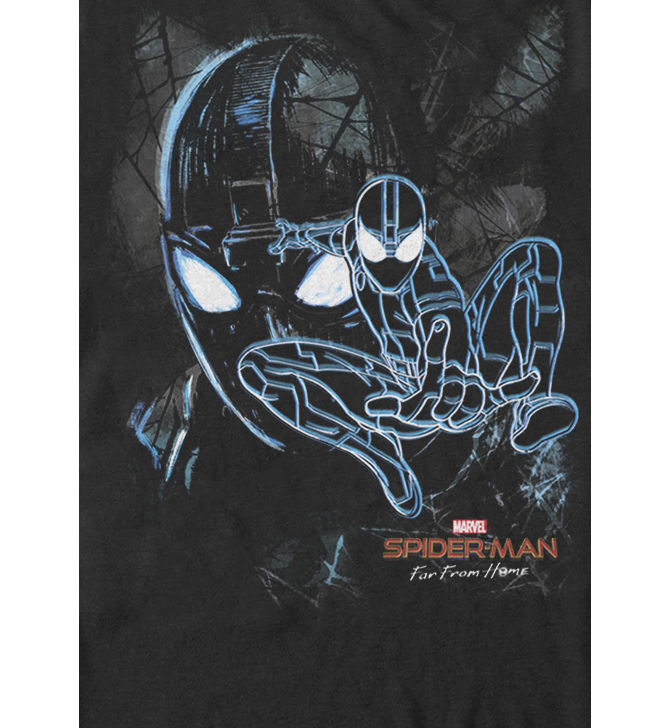 Spider Man Far From Home Dark Spider Man Short Sleeve T-Shirt