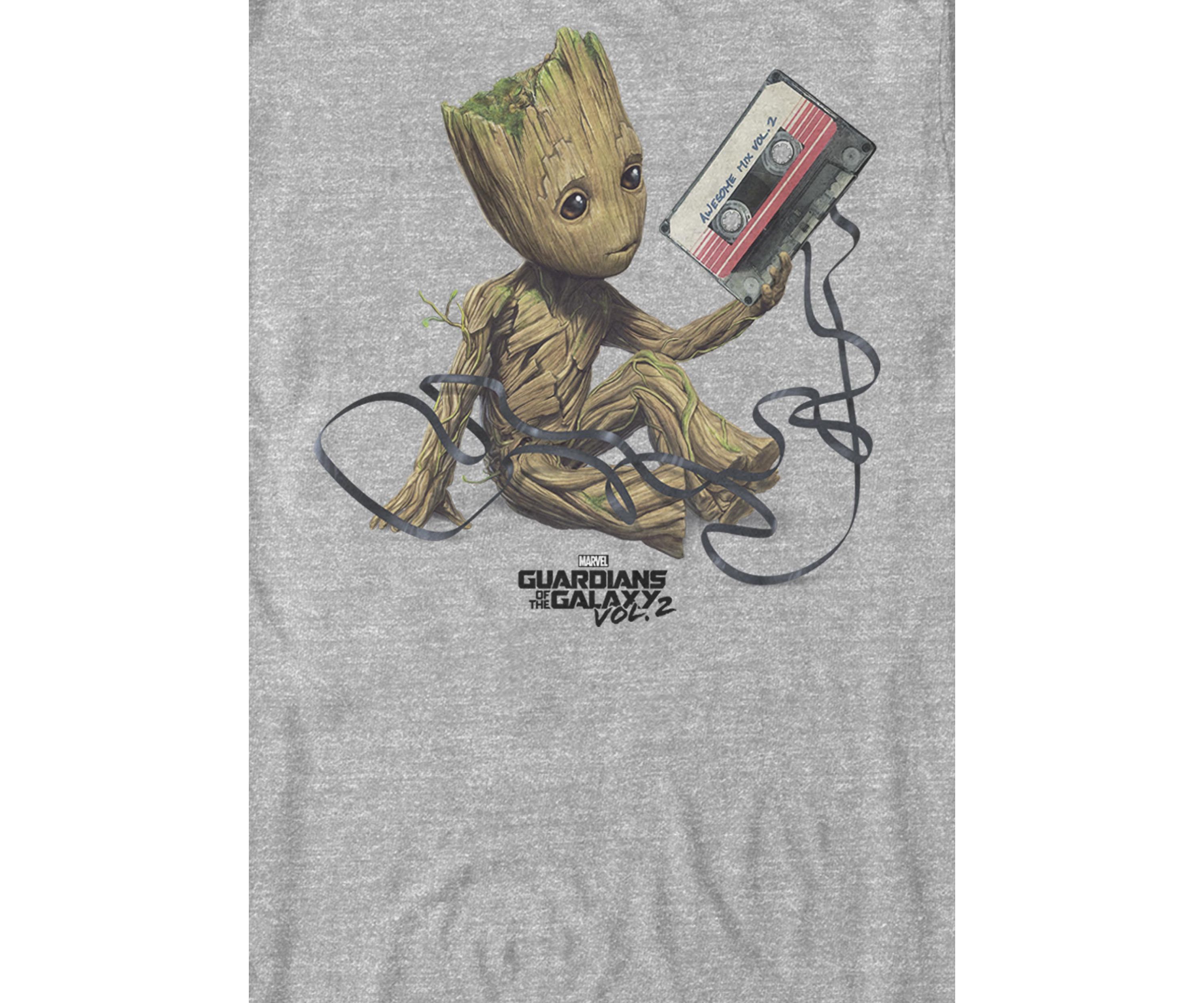 Little Groot Mixtape Mess Short Sleeve Graphic T-Shirt