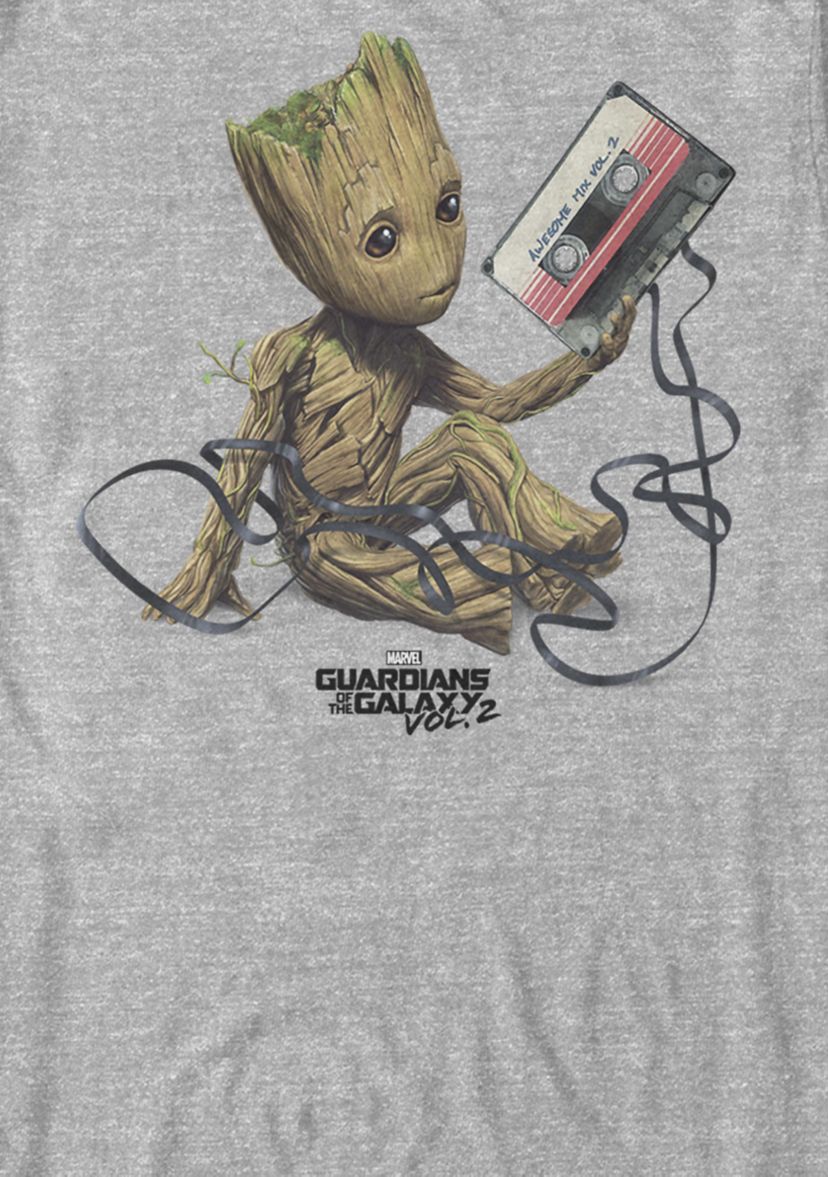Little Groot Mixtape Mess Short Sleeve Graphic T-Shirt