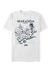 Black Panther Kingdom of Wakanda Map Short Sleeve T-Shirt