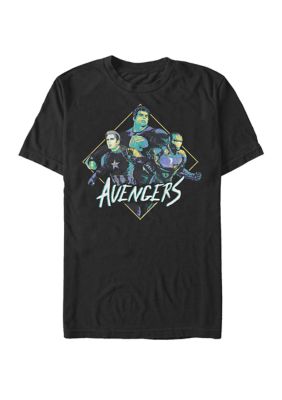 Marvel Avengers Men's The Avengers Endgame Retro Trio Short Sleeve Graphic T-Shirt