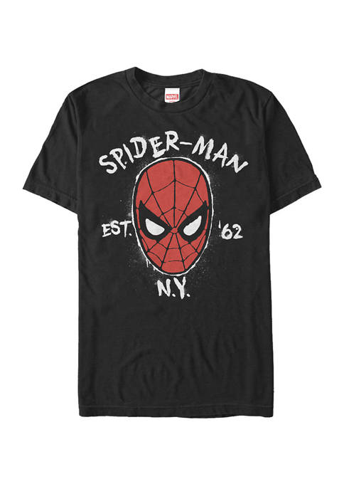 Big & Tall Spider Man Established In 1962 Short Sleeve Graphic T-Shirt