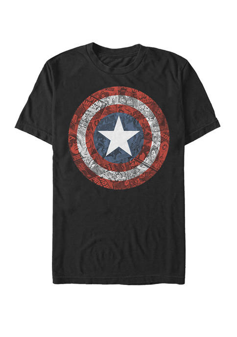 101 Dalmatians Captain America Collaged Comic Shield Short