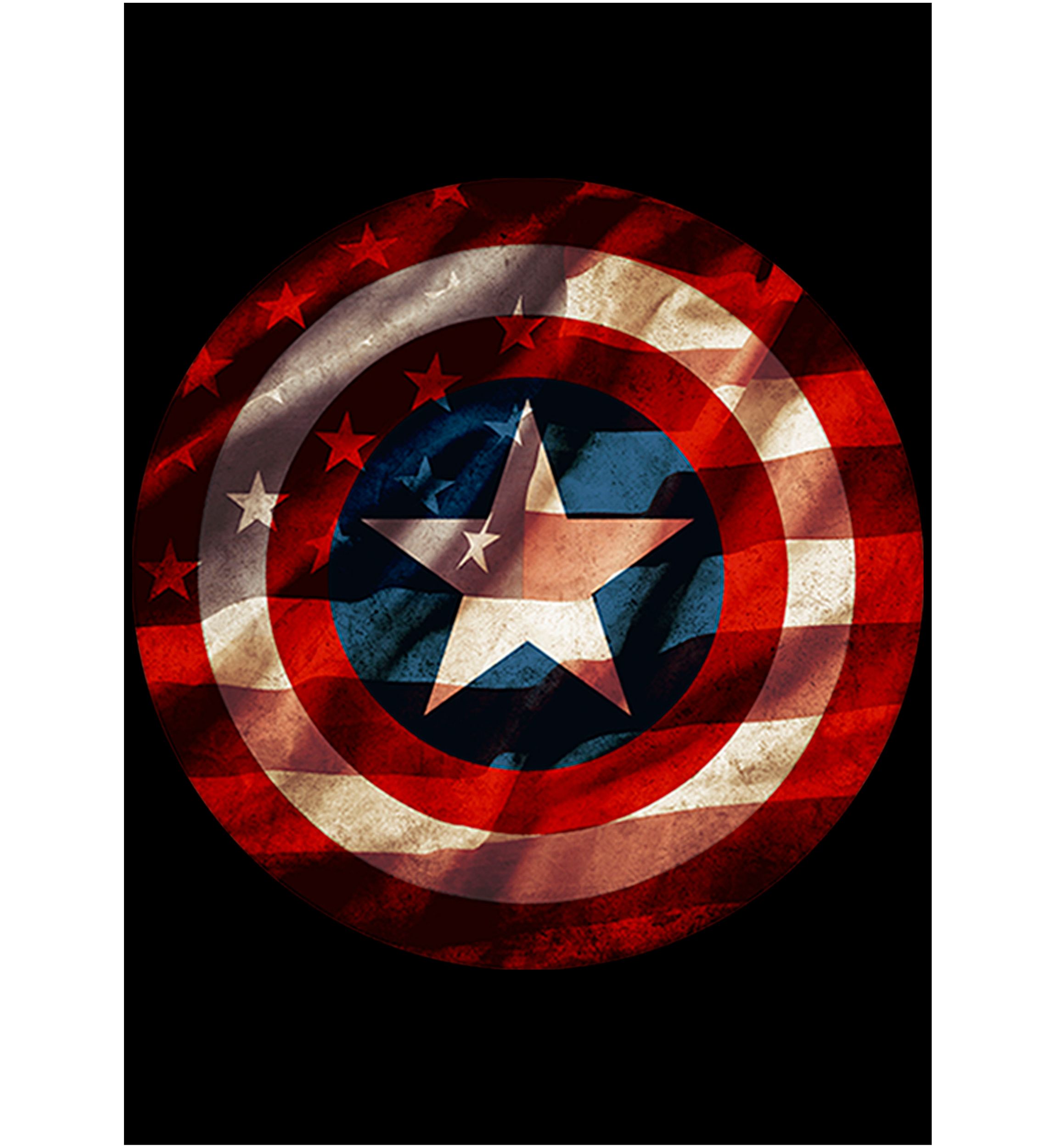 Big & Tall Marvel Flag Shield Graphic Short Sleeve T-Shirt