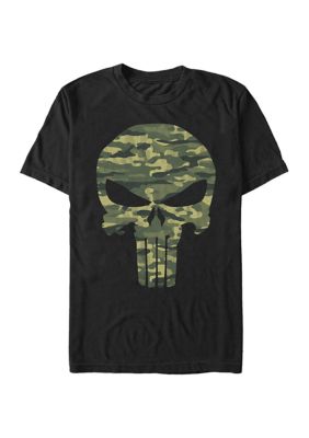 Marvel™ Big & Tall Marvel Punisher Camo Skull Graphic Short Sleeve